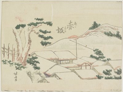 Akasaka, 1799-1802 tekijältä Katsushika Hokusai