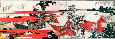 Sumida-joen rannalla. tekijältä Katsushika Hokusai