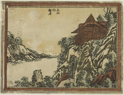 Syksykuu Ishiyamassa sarjasta Kahdeksan näkymää Omista etsaustyyliin tekijältä Katsushika Hokusai