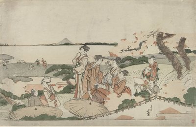 Ihaile kirsikankukkia Gotenyamassa tekijältä Katsushika Hokusai