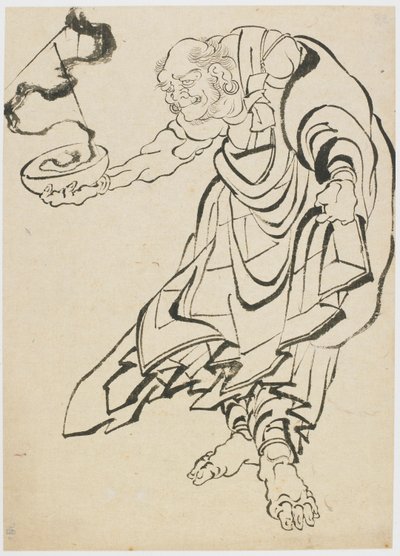 Buddhalainen hahmo, 1700-luvun loppu - 1800-luvun alku. tekijältä Katsushika Hokusai