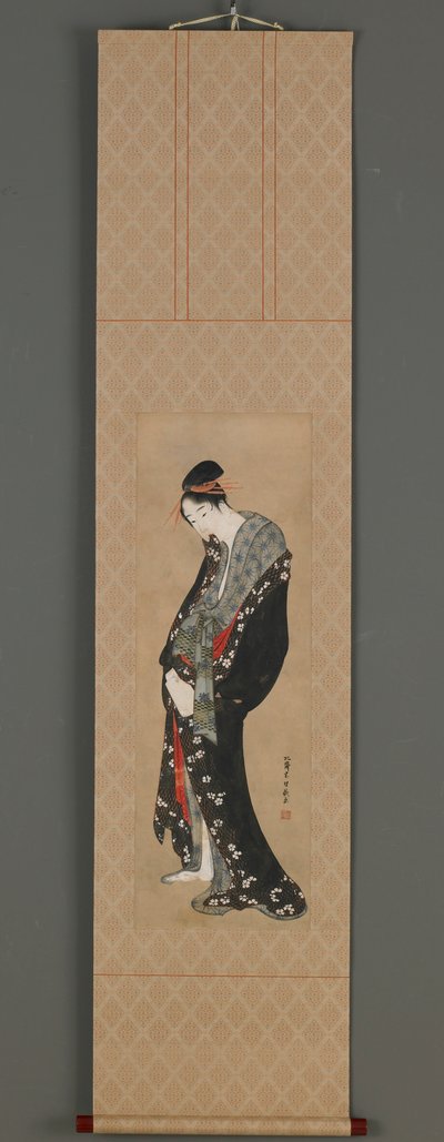 Courtesaani, Edo-kausi, n. 1796-1798. tekijältä Katsushika Hokusai