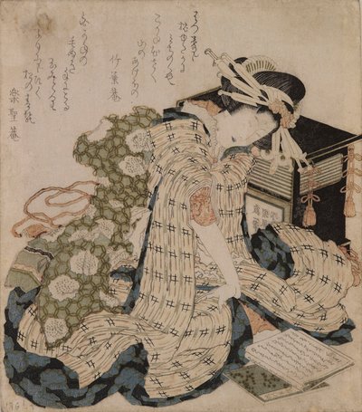 Kurtisaani nukkuu tekijältä Katsushika Hokusai