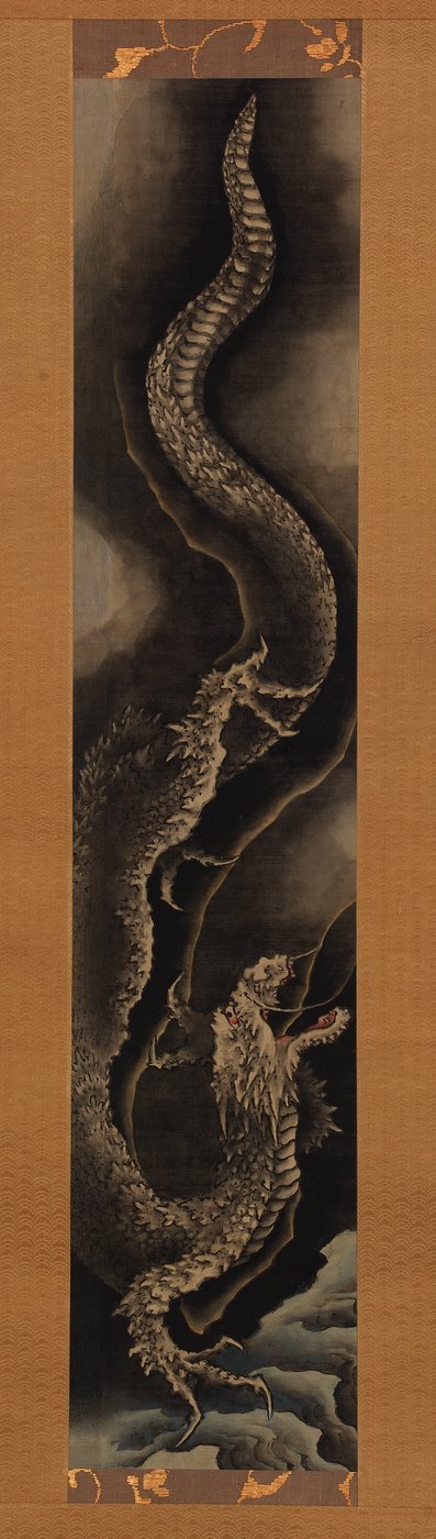 Laskeutuva lohikäärme tekijältä Katsushika Hokusai