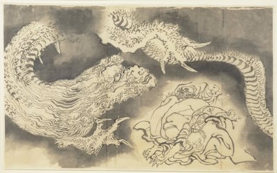 Lohikäärme tekijältä Katsushika Hokusai