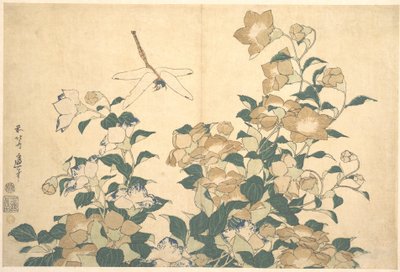 Sudenkorento ja kellokukka tekijältä Katsushika Hokusai