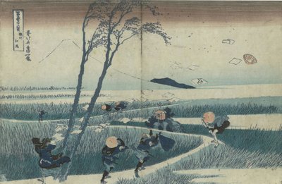 Ejiri Surugan maakunnassa sarjasta Thirty-Six Views of Mt Fuji, c. 1830 tekijältä Katsushika Hokusai