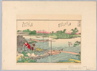 Ilta Inadassa; Lautat Sumida-joella tekijältä Katsushika Hokusai