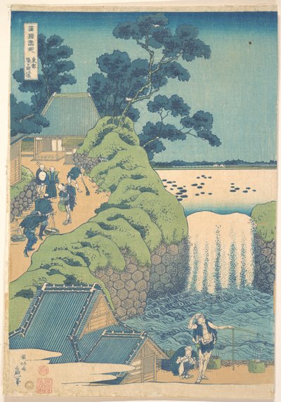 Aoiga Okan kaatuminen, Edo tekijältä Katsushika Hokusai