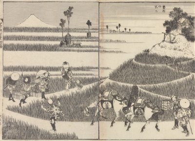 Teoksesta ”Sata näkymää Fuji-vuorelta” tekijältä Katsushika Hokusai