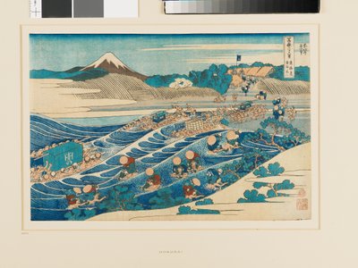 Fuji Kanayasta Tōkaidōn tieltä käsin tekijältä Katsushika Hokusai