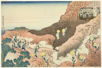 Vuorikiipeilijöiden ryhmät tekijältä Katsushika Hokusai