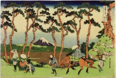 Hodogaya Tôkaidô-kadulla tekijältä Katsushika Hokusai