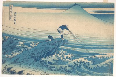 Kajikazawa Kain maakunnassa (Kōshū Kajikazawa), sarjasta ”Fuji-vuoren 36 näkymää” (Fugaku sanjūrokkei) tekijältä Katsushika Hokusai