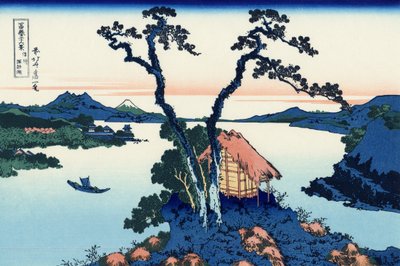 Suwa-järvi Shinanon maakunnassa, n. 1830 (puupainatus) tekijältä Katsushika Hokusai