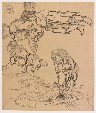 Legendaariset olennot, 1700-luvun loppu - 1800-luvun alku. tekijältä Katsushika Hokusai