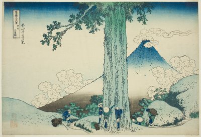 Mishima Pass Inkai Project (Koshu Mishima Goe), sarjasta "Tirty-shi x Ws of Fuji (Fugaku Sanjuro) juhlii)" tekijältä Katsushika Hokusai