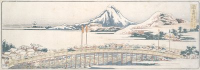 Okazaki, sarjasta Fifty-three Posts of Spring Pleasures tekijältä Katsushika Hokusai