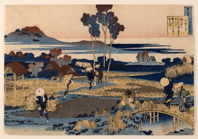 Tenchi Tennōn runo, sarjasta ”Sairaanhoitajan selittämät sata runoa” tekijältä Katsushika Hokusai