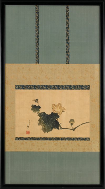 Pumpkin Vine ja Horse Fly, n. 1825-1833. tekijältä Katsushika Hokusai