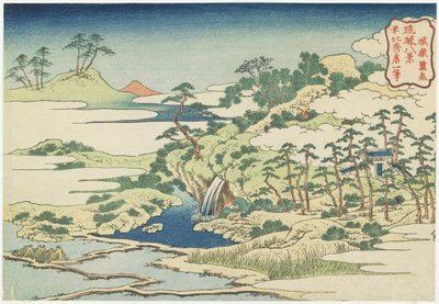 Jo_gakun pyhä allas, noin 1832 tekijältä Katsushika Hokusai