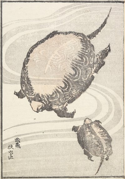 Sayama-ga-ike pon d -jäsen Musashi P Rovinse, 1817 tekijältä Katsushika Hokusai
