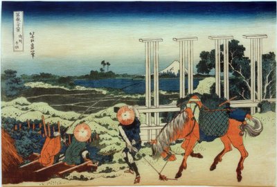 Senju Musashin maakunnassa tekijältä Katsushika Hokusai
