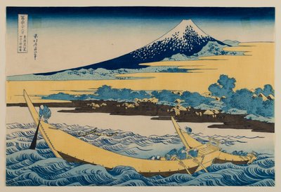Luonnos Tago-lahdesta Ejirin lähellä Tōkaidō-tiellä, sarjasta ”36 näkymää Fuji-vuorelta” tekijältä Katsushika Hokusai