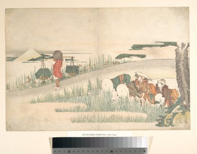 Kevät riisipelloilla tekijältä Katsushika Hokusai