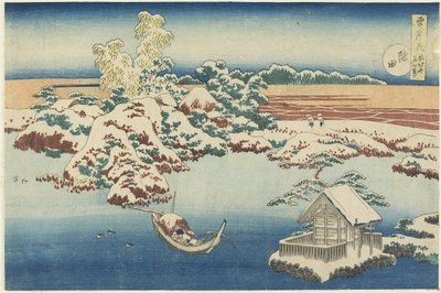 Sumida, c. 1833 tekijältä Katsushika Hokusai