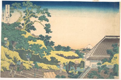 Surugadai Edossa (Tōto Sundai), sarjasta ”36 näkymää Fuji-vuorelta” (Fugaku sanjūrokkei) tekijältä Katsushika Hokusai