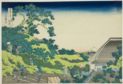 Surugadain jäsen Edo (Toto Surugadai), sarjasta "Tyrty x Vie ws Of mount Fuji (Fugaku Usaju Rokukei)" tekijältä Katsushika Hokusai