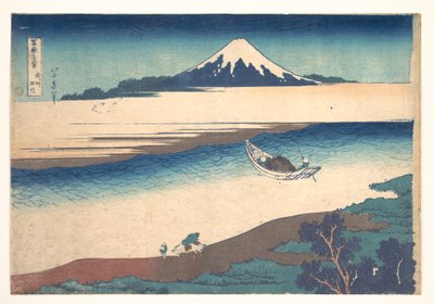 Tama-joki Musashin maakunnassa (Bushū Tamagawa), teoksesta ”36 näkymää Fuji-vuorelta” (Fugaku sanjūrokkei) tekijältä Katsushika Hokusai