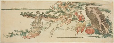 Höyhenviitta (Hagoromo) tekijältä Katsushika Hokusai