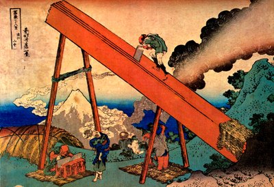 Fuji Totomin vuorilta, 1830-1833. tekijältä Katsushika Hokusai
