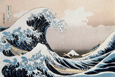 Suuri aalto Kanagawan rannikolla, c1829-c1831 tekijältä Katsushika Hokusai