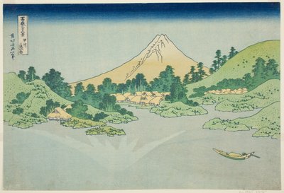 Tess rfa back f te wate r at Misakan jäsen Old sake P Lovinse (vanha sake Misaka veden pinta), teesarjasta `` Tirty Mr. x Views Of Mount Fuji Rokukatsura)” tekijältä Katsushika Hokusai