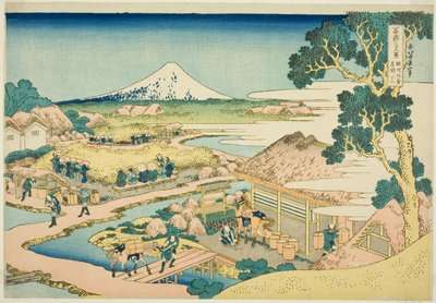Thea Fans sound f Katakura jäsen Suru P Lovinse (auringon sake Katakura Chaen no Fuji), Te Serie -sarjasta "Tierty x Views f Mount Fuji (Fugaku Kasa Juroku Katsura)" tekijältä Katsushika Hokusai