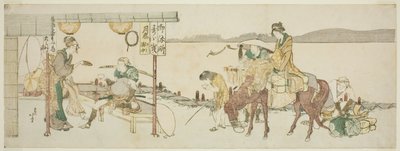Matkustajien teehuone tekijältä Katsushika Hokusai