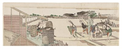 Boniton purkaminen myyntiä varten tekijältä Katsushika Hokusai
