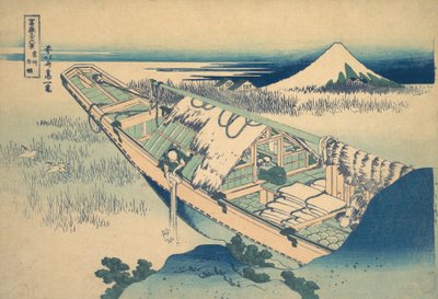 Ushibori Hitachin maakunnassa Joshu Ushibori, sarjasta Thirty-six Views of ..., ca. 1830-32. tekijältä Katsushika Hokusai