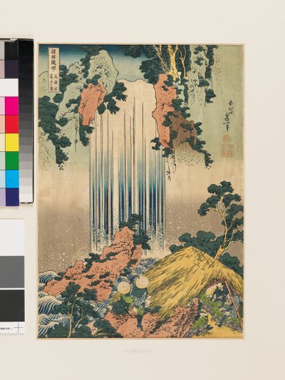 Yoron vesiputous Minon maakunnassa (kopio) tekijältä Katsushika Hokusai
