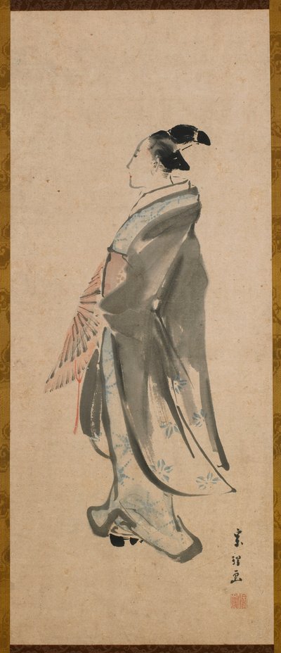 Nuori mies, Edo-kausi, n. 1795-1798. tekijältä Katsushika Hokusai