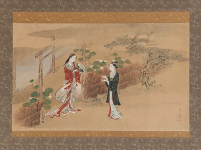 Iltakasvot Yugaon luku 1700-luvulta The Tale of Genji Genji monogatarista. tekijältä Kawamata Tsunemasa