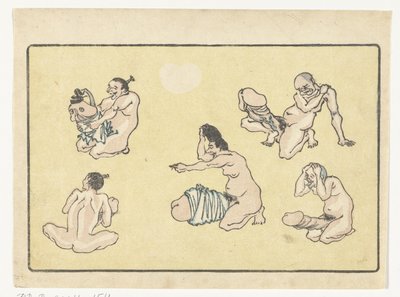 Yhdistetty penis The Big Tail (sarjan nimi) tekijältä Kawanabe Kyosai