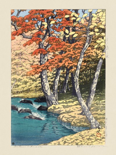 Syksy Oirasessa (1933) tekijältä Kawase Hasui
