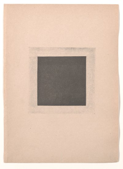 Musta neliö teokselle "Kubismista ja futurismista suprematismiin: uusi realismi maalauksessa" tekijältä Kazimir Severinovich Malevich