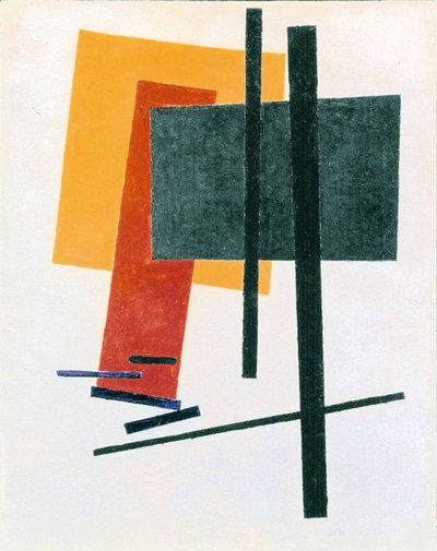 Suprematistinen kokoonpano tekijältä Kazimir Severinovich Malevich