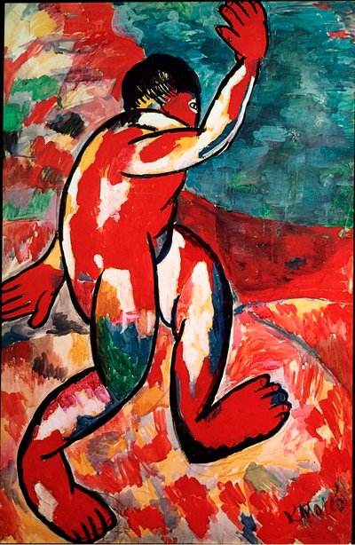 Kasimir Malevicin (Malevitš, Malevitš) Uimalainen maalaus (1878-1935) 1910 Dim. 105x69 cm Amsterdam, Stedelijk Museum tekijältä Kazimir Severinovich Malevich