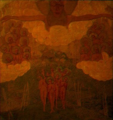 Taivaan riemuvoitto, freskotutkimus. tekijältä Kazimir Severinovich Malevich